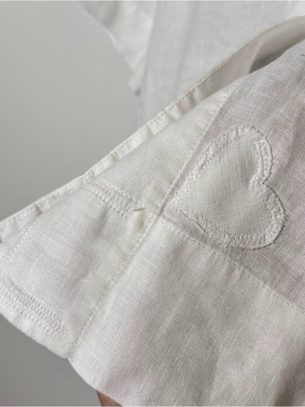 Quince Linen Shirt, White, Size Large